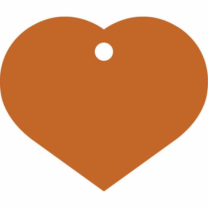 Placa identificativa Imarc Heart Naranja 1