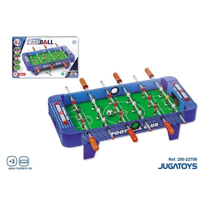 Futbolín madera con marcadores de puntuación 70x36x18cm 1 Futbolín madera con marcadores de puntuación 70x36x18cm 1