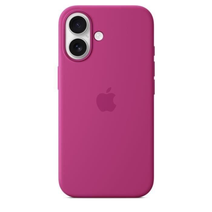 Apple Funda de Silicona con MagSafe para iPhone 16 - Fucsia 3 Apple Funda de Silicona con MagSafe para iPhone 16 - Fucsia 3