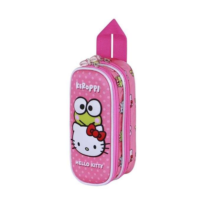 KARACTERMANIA Portatodo 3D Funny Hello Kitty Doble Escolar con Relieve y 2 Compartimentos 9.5x22x8cm 1 KARACTERMANIA Portatodo 3D Funny Hello Kitty Doble Escolar con Relieve y 2 Compartimentos 9.5x22x8cm 1