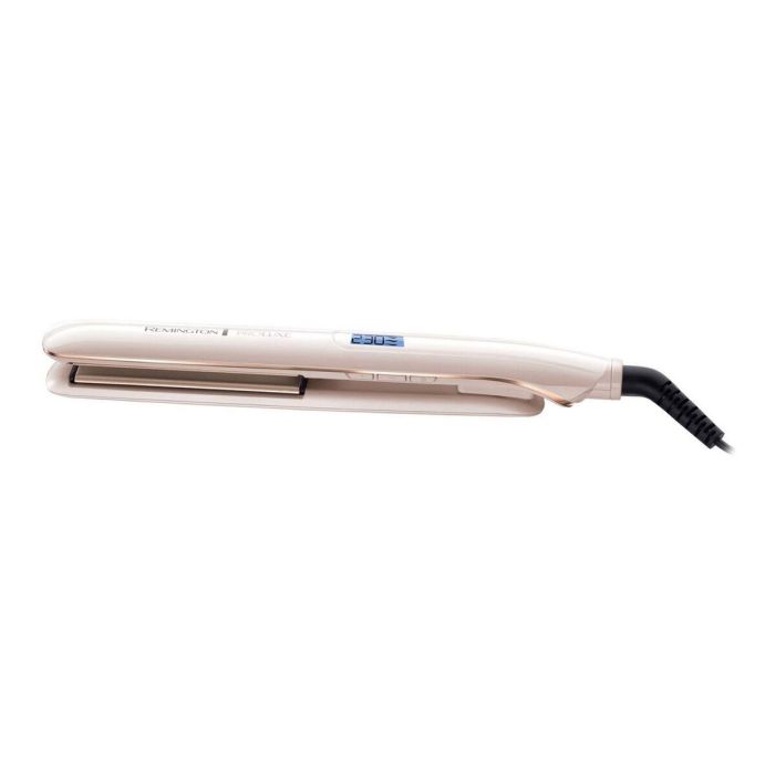Remington S9100 Plancha de pelo PROluxe con Tecnología OPTIheat y Cerámica Ultimate Glide, 9 Temperaturas (150-230°C), Función Pro+ 185°C - Crema beige 1 Remington S9100 Plancha de pelo PROluxe con Tecnología OPTIheat y Cerámica Ultimate Glide, 9 Temperaturas (150-230°C), Función Pro+ 185°C - Crema beige 1
