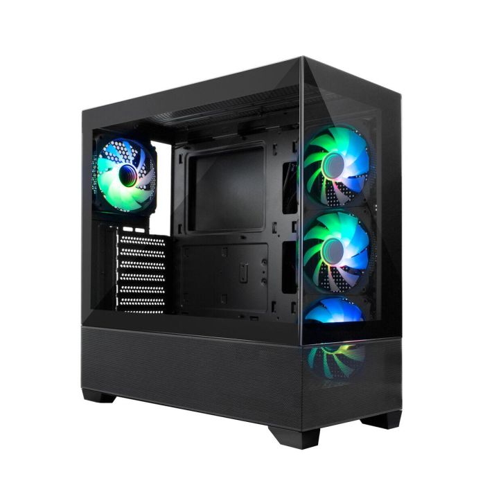 Coolbox GA250 VISION Caja Ordenador Gaming ATX con Ventiladores ARGB, Refrigeración Líquida, Cristal Templado - Negro 1 Coolbox GA250 VISION Caja Ordenador Gaming ATX con Ventiladores ARGB, Refrigeración Líquida, Cristal Templado - Negro 1