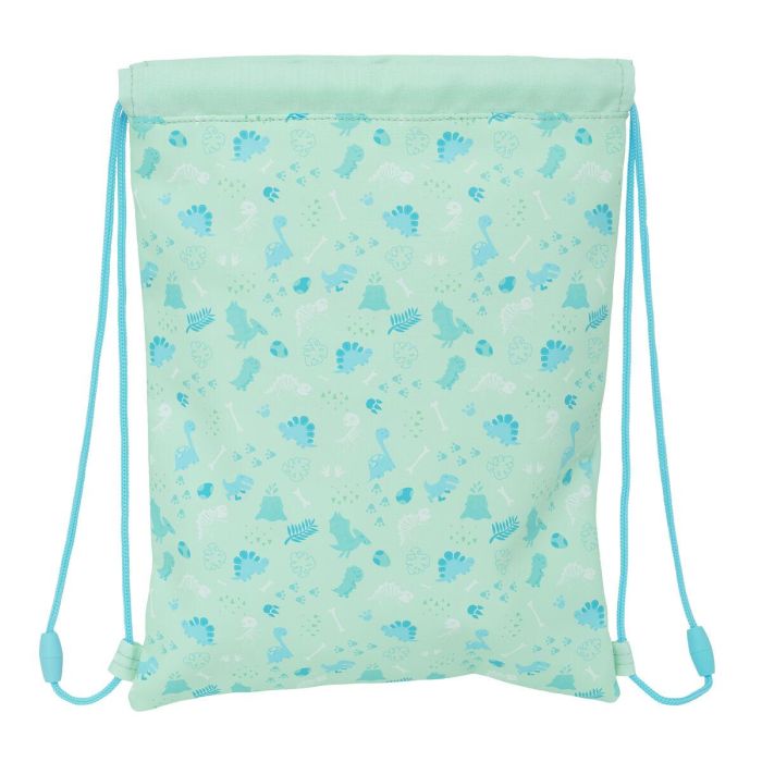Bolsa Mochila con Cuerdas Safta Dino Verde 26 x 34 x 1 cm Bolsa Mochila con Cuerdas Safta Dino Verde 26 x 34 x 1 cm