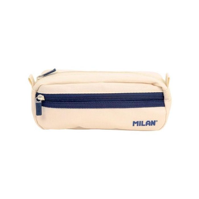 Milan Estuche Rectangular 2 Cremalleras Serie 1918 Beige Milan Estuche Rectangular 2 Cremalleras Serie 1918 Beige
