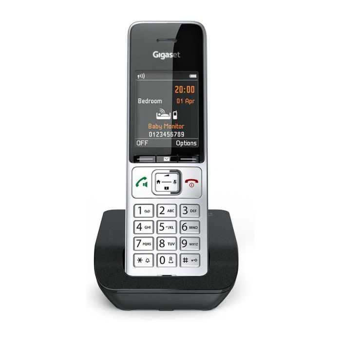 Gigaset COMFORT 500 Teléfono DECT Inalámbrico con Manos Libres, Identificador de Llamadas, 200 Entradas, Negro/Plata 16