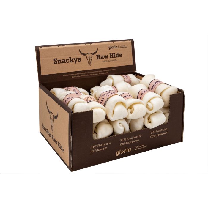 Snack para Perros Gloria Snackys Rawhide 10-12 cm Nudo 30 unidades 2