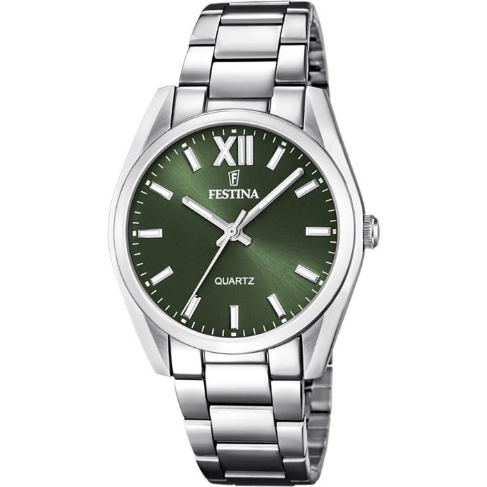 Reloj Hombre Festina F20622/4 Verde Plateado Reloj Hombre Festina F20622/4 Verde Plateado