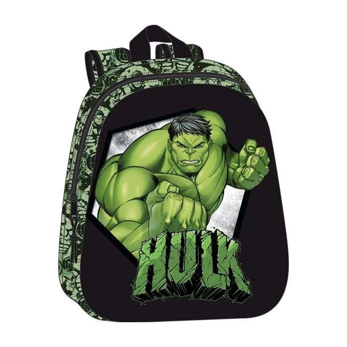 Safta Mochila Hulk 3D 27x33x10cm 0 Safta Mochila Hulk 3D 27x33x10cm 0