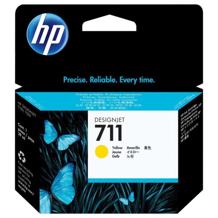 Ink-Jet Hp N.711 Amarillo 29 mL Designjet 120 - T520 Ink-Jet Hp N.711 Amarillo 29 mL Designjet 120 - T520