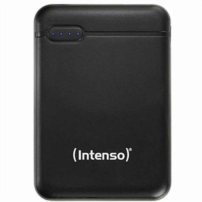 Intenso XS5000 Powerbank 5000 mAh Negro, Cargador Portátil con Pantalla LED, Micro-USB / USB-C Entrada, USB-A / USB-C Salida