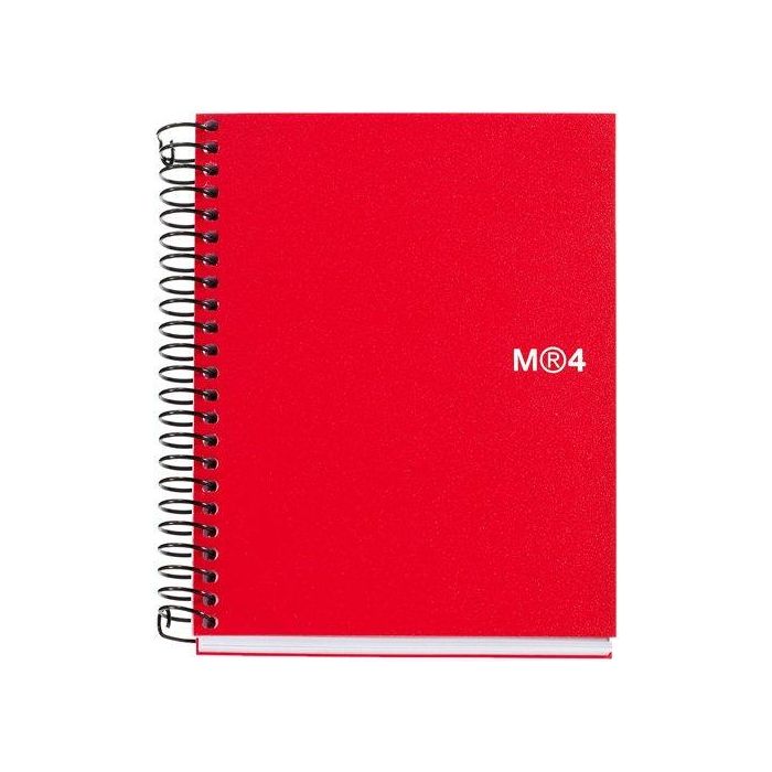Bloc Miquelrius The Original Notebook 4 Micro.Tapa Pp A7 100H 70G Cuadric.5X5 Rojo 5 unidades