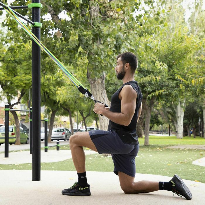 Pack Tabla de Flexiones Push-Up y Set de Bandas de Resistencia con Accesorios y Guía de Ejercicios InnovaGoods 41