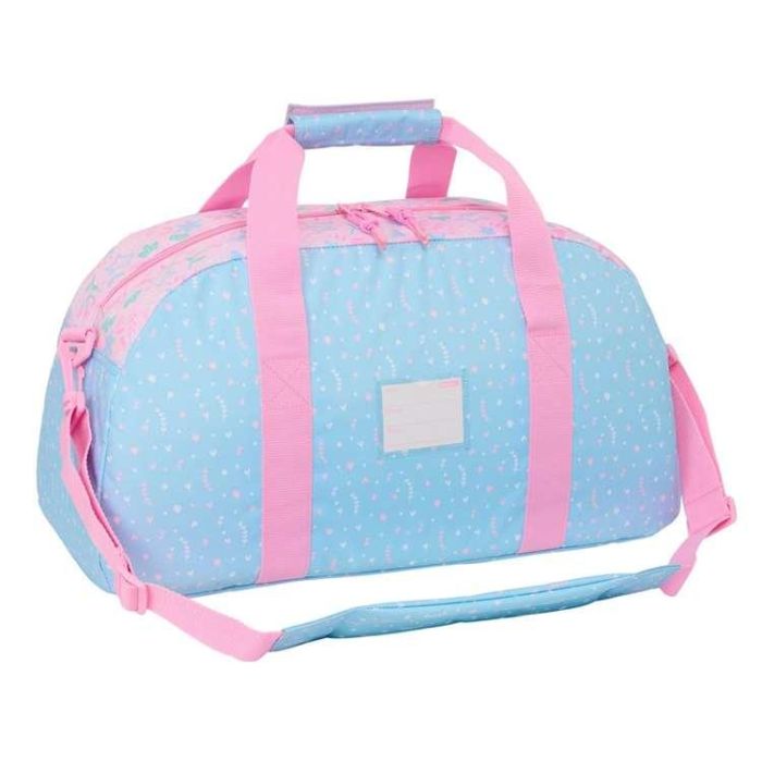 Bolsa de Deporte BlackFit8 Smile Rosa Azul claro 50 x 26 x 20 cm 1
