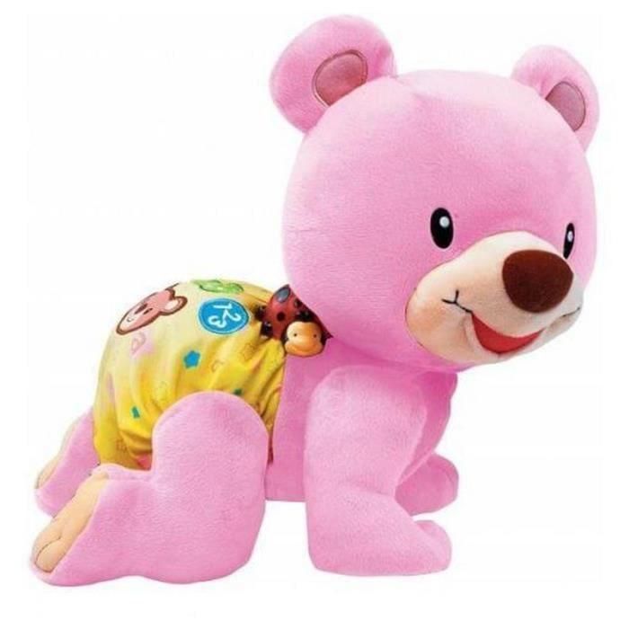 Vtech Baby Oso 1,2,3 Sígueme Rosa, Juguete Interactivo Musical para Bebés - Estimula el Movimiento y el Aprendizaje de Palabras