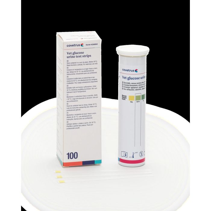 Covetrus Tira de Orina Glucosa, 100 Tiras