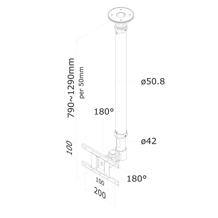 Soporte TV Neomounts FPMA-C100SILVER 10" 30" 12 kg 9