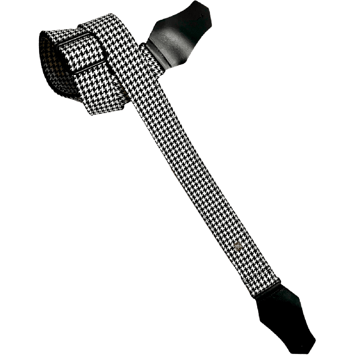Correa Guit/Bajo - Fly Hounds Tooth White 1 Correa Guit/Bajo - Fly Hounds Tooth White 1