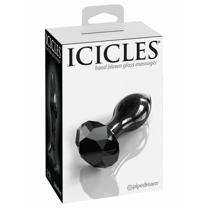 Plug Anal Pipedream Icicles Negro 4 Plug Anal Pipedream Icicles Negro 4
