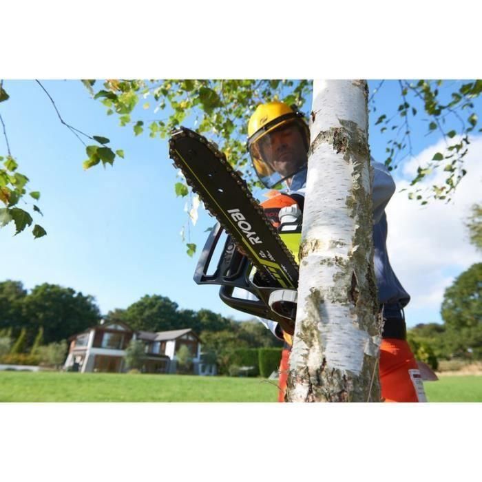 Ryobi Motosierra a Batería 18V con Motor sin Escobillas y Guía de 30 cm - Solo Máquina (Sin Batería ni Cargador) 3 Ryobi Motosierra a Batería 18V con Motor sin Escobillas y Guía de 30 cm - Solo Máquina (Sin Batería ni Cargador) 3