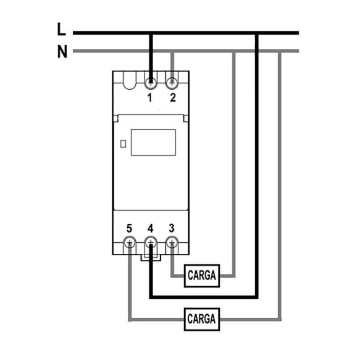 Solera Interruptor horario semanal digital-analógico 230V AC 16A Blanco R168D 1