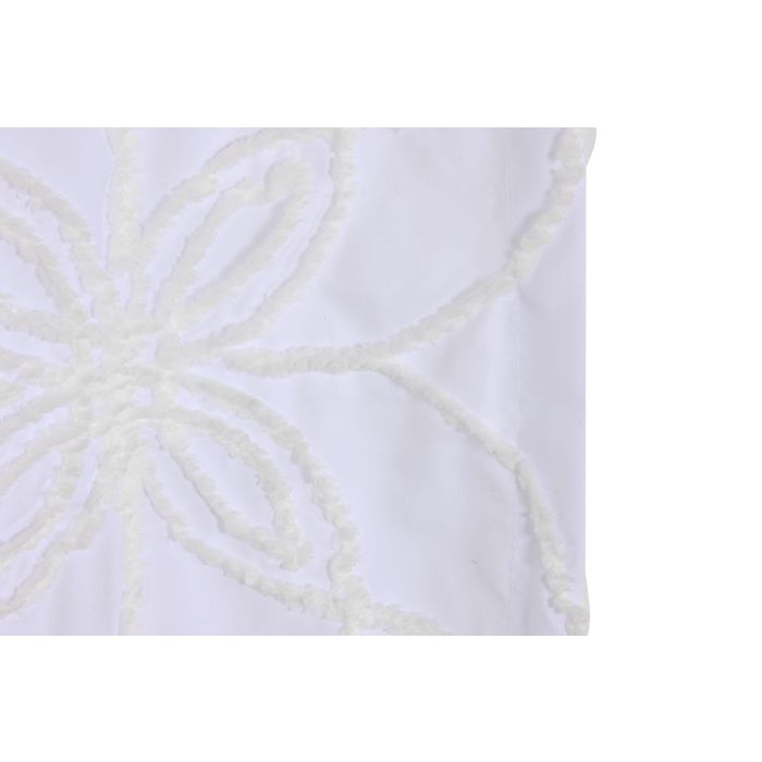 Cortina Boho DKD Home Decor Blanco 260 x 140 cm (2 Unidades) 2