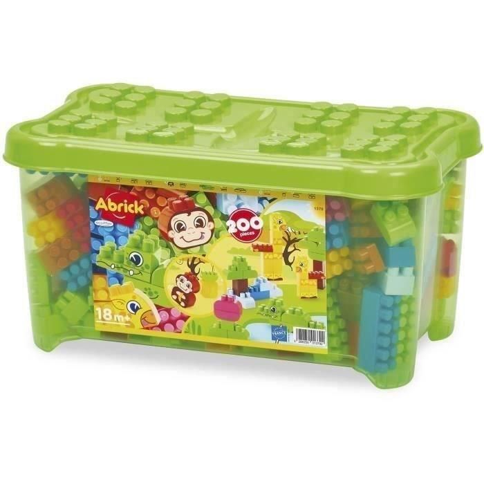 Ecoiffier Abrick Cofre de Bloques de Construcción Selva 200 Piezas con 3 Animales para Construir y Caja de Almacenamiento para Bebés +18 Meses 0 Ecoiffier Abrick Cofre de Bloques de Construcción Selva 200 Piezas con 3 Animales para Construir y Caja de Almacenamiento para Bebés +18 Meses 0