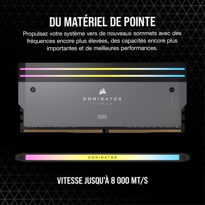 Memoria Corsair Ddr5 64Gb 2X32Gb Pc6000 Dominator Titanium CMP64GX5M2B6000Z30 2 Memoria Corsair Ddr5 64Gb 2X32Gb Pc6000 Dominator Titanium CMP64GX5M2B6000Z30 2