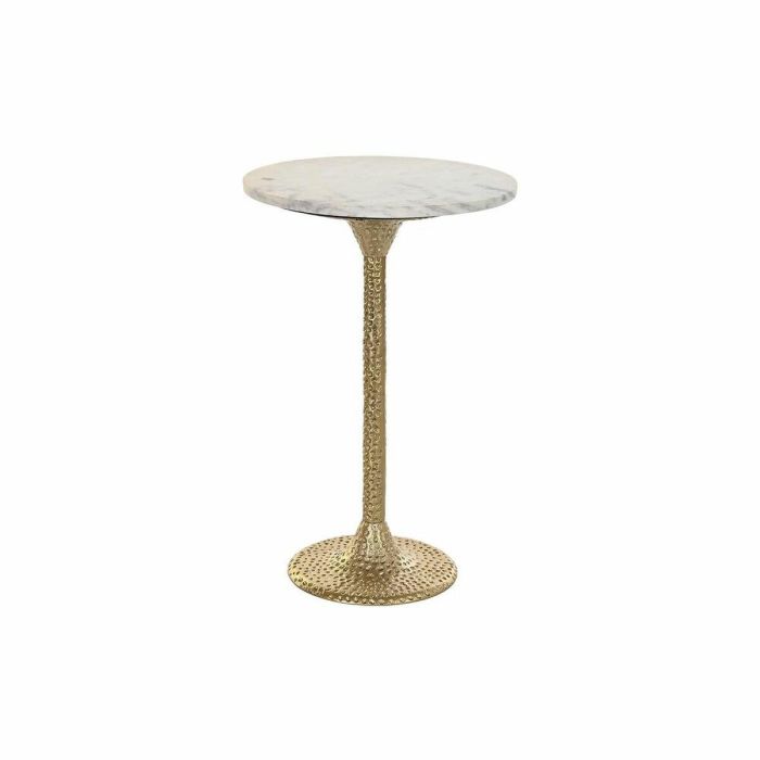 Mesita Auxiliar Glam DKD Home Decor Dorado Blanco 40 x 61 x 40 cm Mesita Auxiliar Glam DKD Home Decor Dorado Blanco 40 x 61 x 40 cm