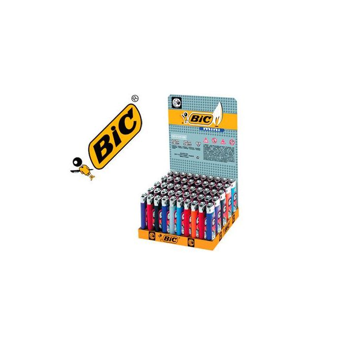 Bic Encendedor De Bolsillo J25 Mini Colores Surtidos -50U-