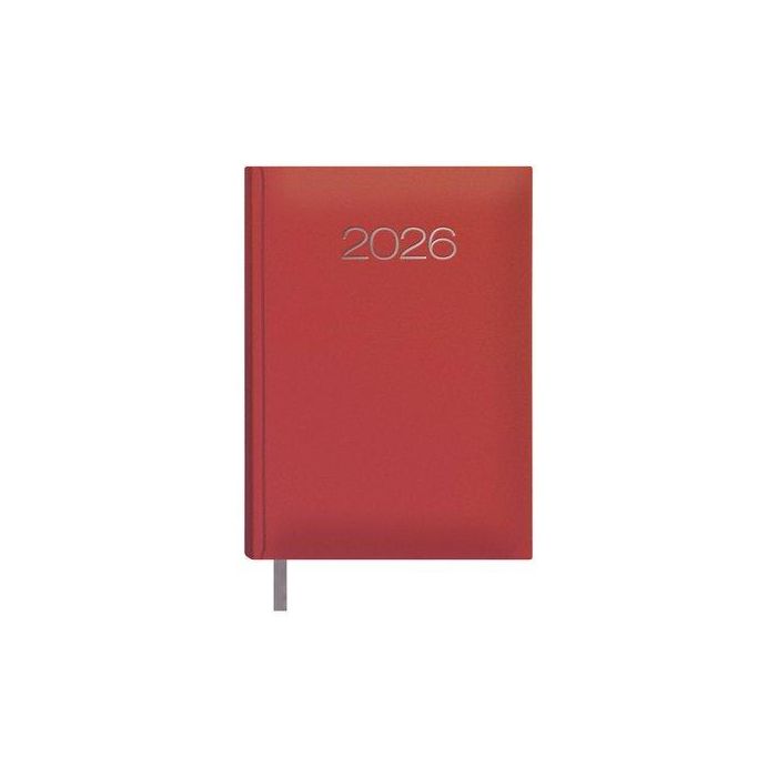 Agenda Anual (2026) Dohe Lisboa Cosida Tapa Extra Polipiel 140X200 D/P Rojo