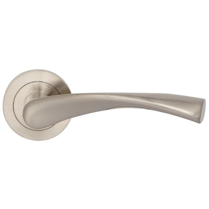 Herrajes Alk Roseta de Aluminio Modelo Zeus Ø50 Níquel Cepillado y Negro Mate