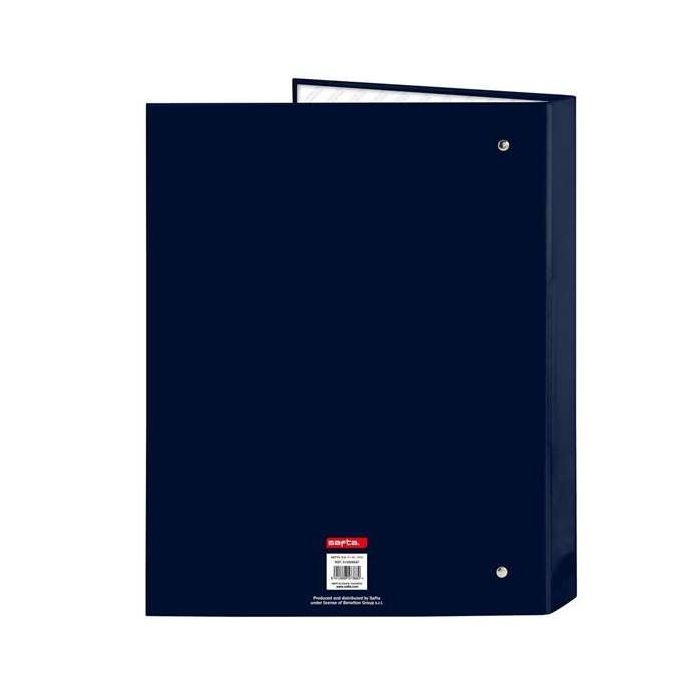 Carpeta de anillas Benetton Flag Azul marino A4 26.5 x 33 x 4 cm 1