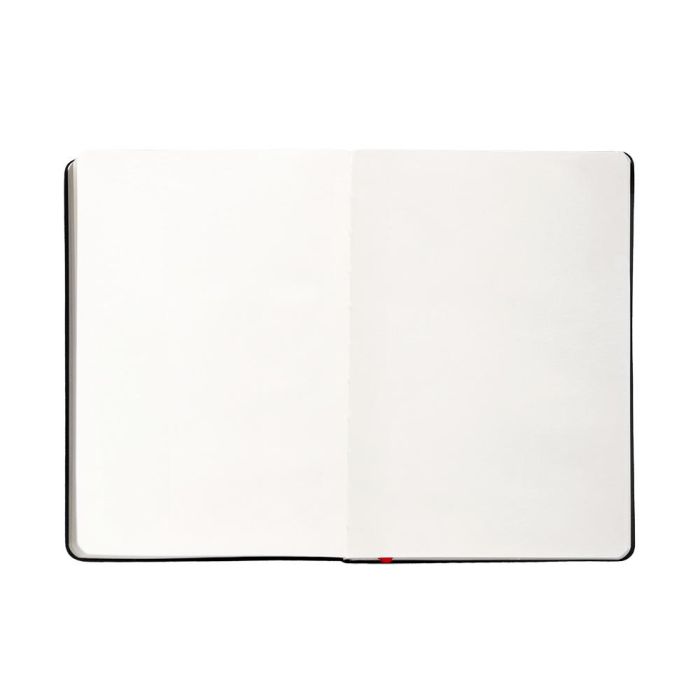 Cuaderno Con Gomilla Antartik Notes Tapa Dura A4 Hojas Lisas Negro Y Rojo 100 Hojas 80 gr Fsc 7