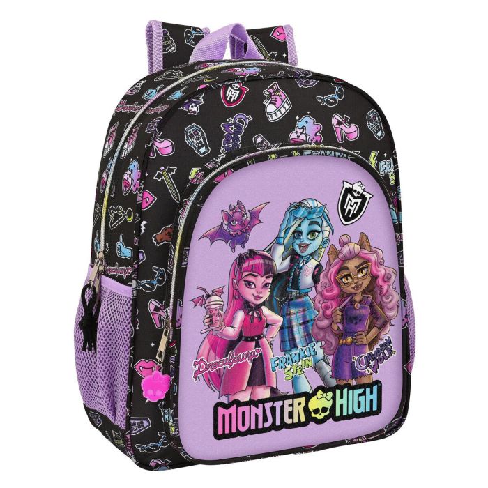 Mochila Escolar Monster High Creep Negro 32 X 38 X 12 cm 0 Mochila Escolar Monster High Creep Negro 32 X 38 X 12 cm 0
