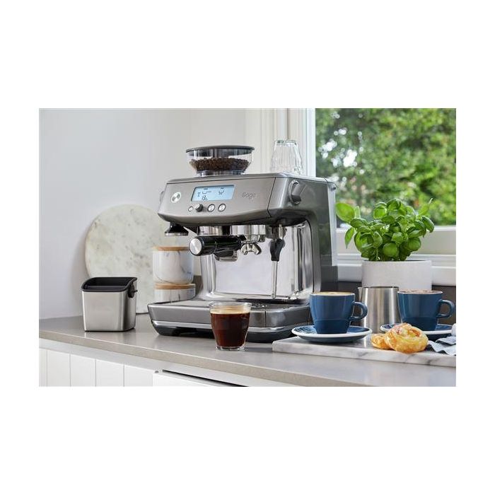 Sage Cafetera Espresso Manual con Molinillo Barista, 3 Segundos, Acero Inoxidable 2