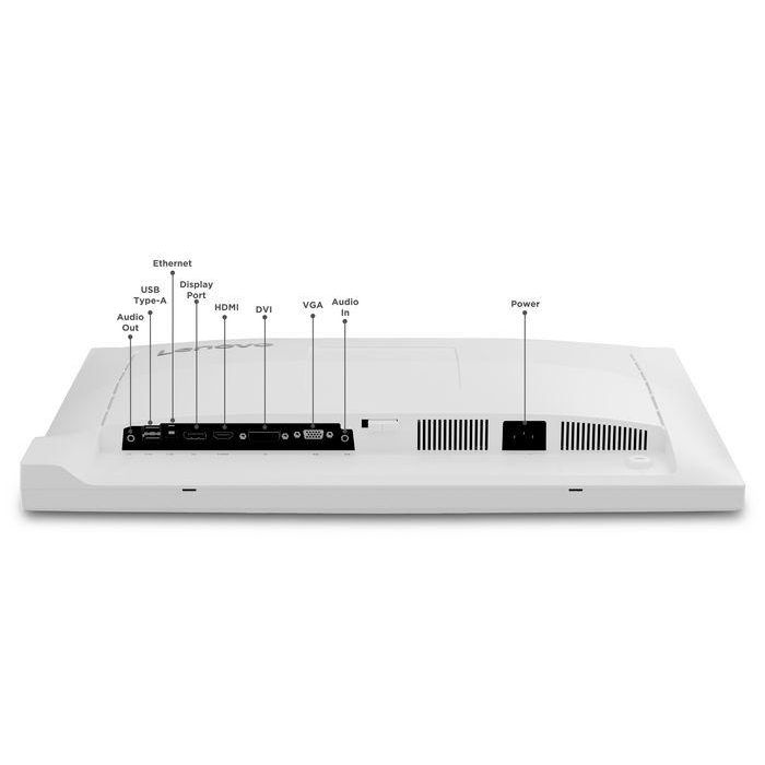 Lenovo Monitor C24d-20 24" WUXGA (1920x1200) IPS 5ms 60Hz HDMI DVI VGA Altavoces Blanco 9