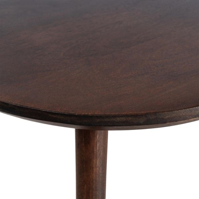 Mesita Marrón Oscuro Madera de Mango 65 X 65 X 40 cm