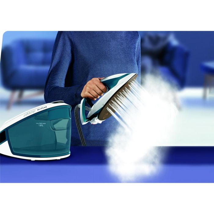 Tefal SV8111 Plancha Centro de Planchado Express Power 6.2 bar, 430g/min, Suela Durilium AirGlide, 1.8L Azul/Blanco 7 Tefal SV8111 Plancha Centro de Planchado Express Power 6.2 bar, 430g/min, Suela Durilium AirGlide, 1.8L Azul/Blanco 7