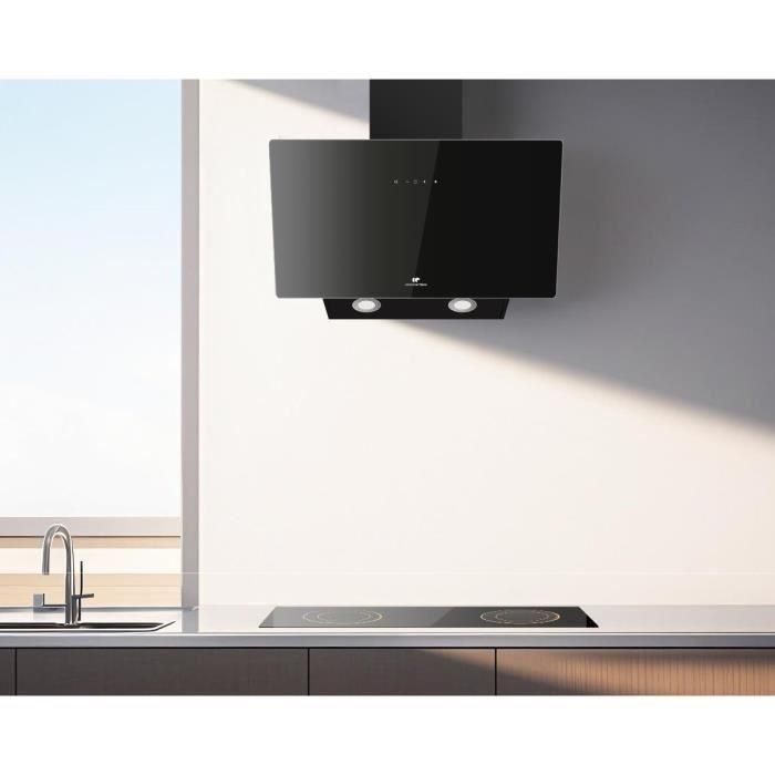 Continental Edison CEHDI60B Campana Decorativa Inclinada, Eficiencia Energética A+++, 60 cm, Color Negro 4 Continental Edison CEHDI60B Campana Decorativa Inclinada, Eficiencia Energética A+++, 60 cm, Color Negro 4