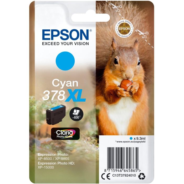 Epson 378XL Tinta Cian Claria Photo HD para XP-8500, XP-8505, XP-15000 0 Epson 378XL Tinta Cian Claria Photo HD para XP-8500, XP-8505, XP-15000 0