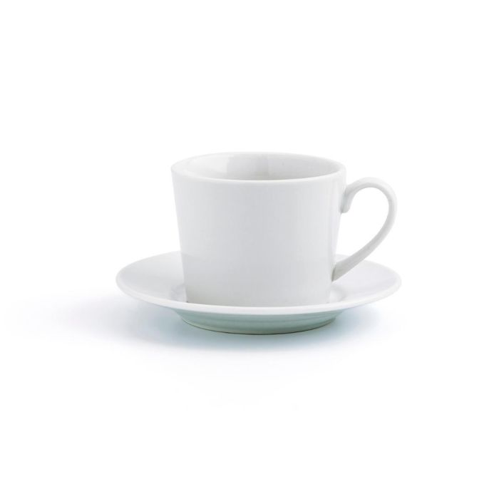 Set 6 Tazas con Plato Porcelana Renova Blanca Quid 20 cL 1 Set 6 Tazas con Plato Porcelana Renova Blanca Quid 20 cL 1