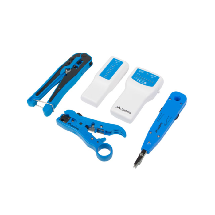 Kit Herramientas Lanberg Pelacables Crimpadora Testador Kit Herramientas Lanberg Pelacables Crimpadora Testador