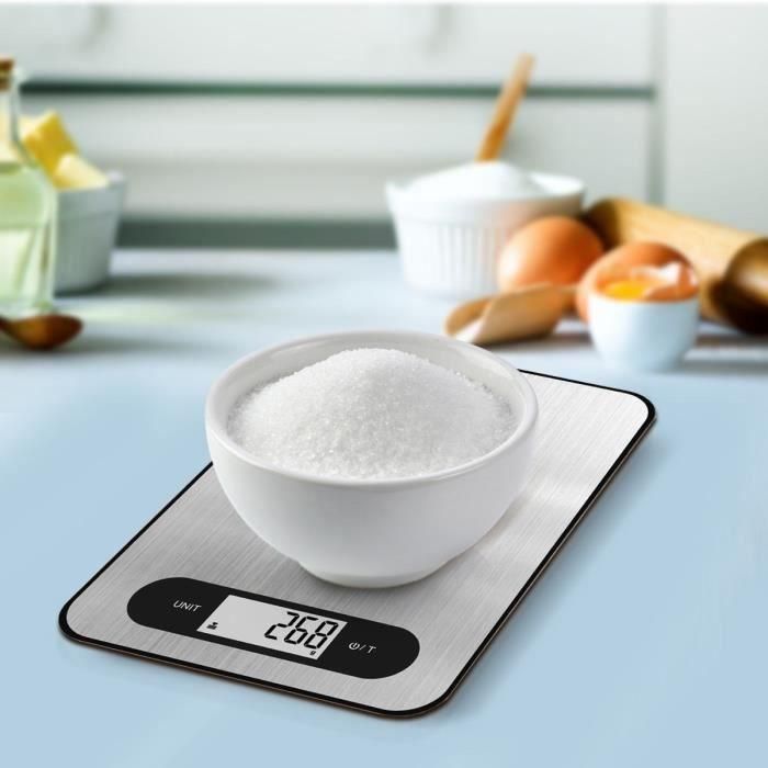 Báscula culinaria - Delgada - Acero inoxidable - USB - Reparable 2 Báscula culinaria - Delgada - Acero inoxidable - USB - Reparable 2