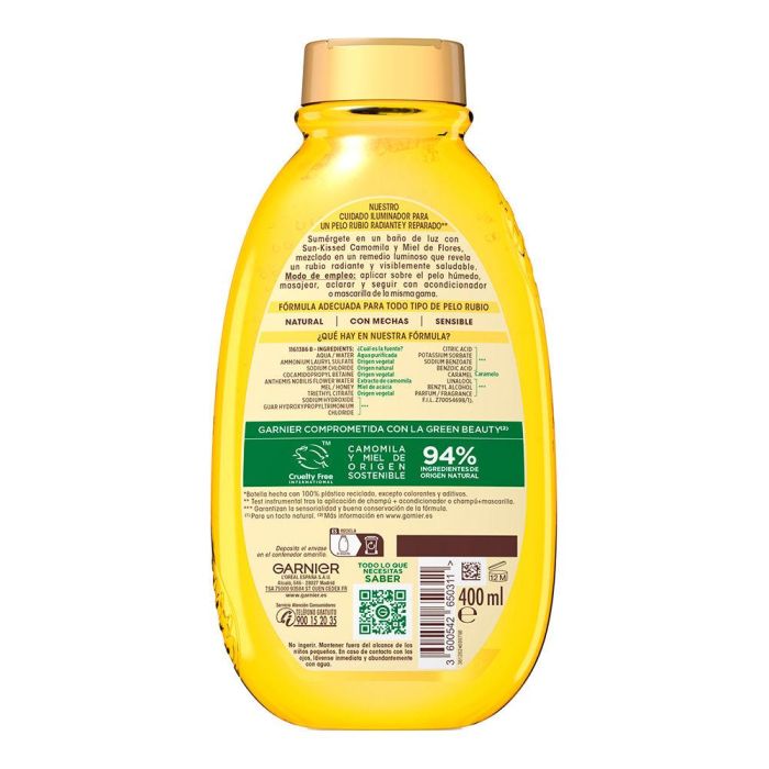 Garnier Original Remedies Champú Iluminador Camomila 400 mL 1 Garnier Original Remedies Champú Iluminador Camomila 400 mL 1