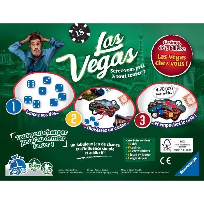 RAVENSBURGER Las Vegas Juego de mesa y ambiente 2 RAVENSBURGER Las Vegas Juego de mesa y ambiente 2