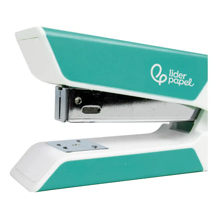 Liderpapel Grapadora Sobremesa Plástico Mecanismo Metálico, Capacidad +20 Hojas, Incluye 1000 Grapas 26/6 y Extraegrapas, Colores Surtidos, 130mm 1