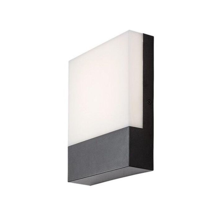 RABALUX RAB-77097 Aplique Exterior LED Gimone 10W 570Lm 4000K Luz Blanca Natural IP44 Negro Plástico