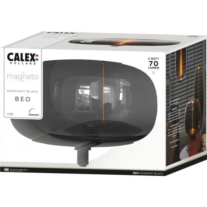 Bombilla LED E27 - CALEX - MAGNETO BEO - Filamento flexible - 4 W - 70 lm - 1800 K - Regulable - Negra 2 Bombilla LED E27 - CALEX - MAGNETO BEO - Filamento flexible - 4 W - 70 lm - 1800 K - Regulable - Negra 2