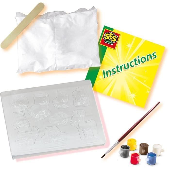 Ses Creative SES1701830730891 Set Moldura y Pintura Animales del Bosque - Fabricado con Plástico Reciclado 3