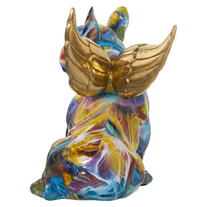 Figura Decorativa Alexandra House Living Multicolor Plástico Perro Alas 23 x 27 x 29 cm 3